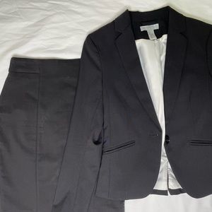 H&M Women’s Black Suit: Skirt & Jacket